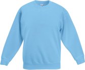 Fruit Of The Loom Kinder Unisex Premium 70/30 Sweatshirt (pak van 2) (Hemel Blauw)