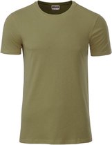 James and Nicholson - Heren Standaard T-Shirt (Khaki Bruin)
