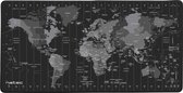 Natec - Time Zone Map Maxi - Muismat groot - Wereldkaart