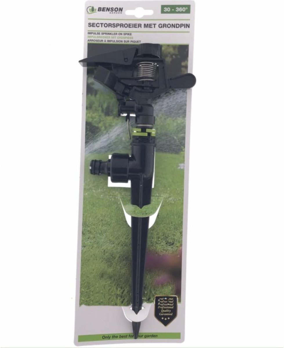 Benson Tuinsproeier/ Sectorsproeier met Grondpin 30 - 360°
