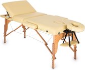 Klarfit MT 500 massagetafel 210cm - massagebank - 10 cm dikke matras - rugleuning op 10 standen verstelbaar - belastbaar tot 200 kg - Incl. draagtas