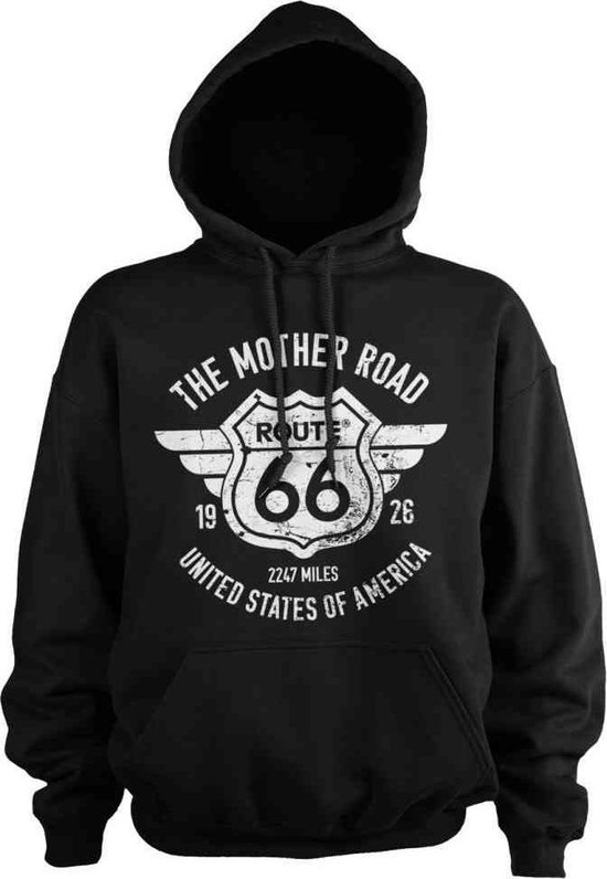Route 66 Hoodie/trui The Mother Road Zwart