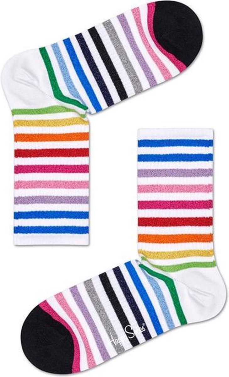 Happy Socks ATSTR14-1300 Athletic Rainbow Stripe 3/4 Sock 41-46