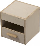 Duvo+ Nestkast exoten 1/3 open voliere 12,5x12x12,5cm