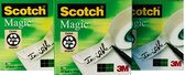 Scotch® Magic™ Tape / 3 STUKS / 19 mm x 33 m / 3 PACK Magic Tape