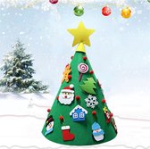 Kinder Kerstboom - Mini Kerstboom - Kerstboom Vilt - 3D Kerstboom Vilt - DIY Kerstboom - 18 Accessoires - 70 cm