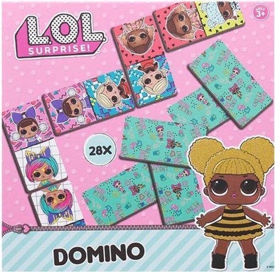 Afbeelding van het spel L.o.l. Surprise! Dominostenen Meisjes 6 X 3,5 Cm Roze 28-delig