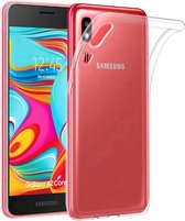 Flexibele achterkant Silicone hoesje transparant Geschikt voor: Samsung Galaxy A2 Core