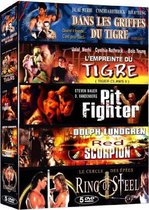Coffret Action : Dans les Griffes du Tigre, L'empreinte du Tigre, Pit Fighter, Red Scorpion, Ring of Steel