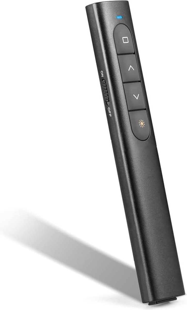 Draadloze Presentatie Clicker met Hyperlink Ondersteuning - Professionele PowerPoint Afstandsbediening - USB Dongle - Plug & Play - 30 meter Bereik - Presentatie Afstandsbediening