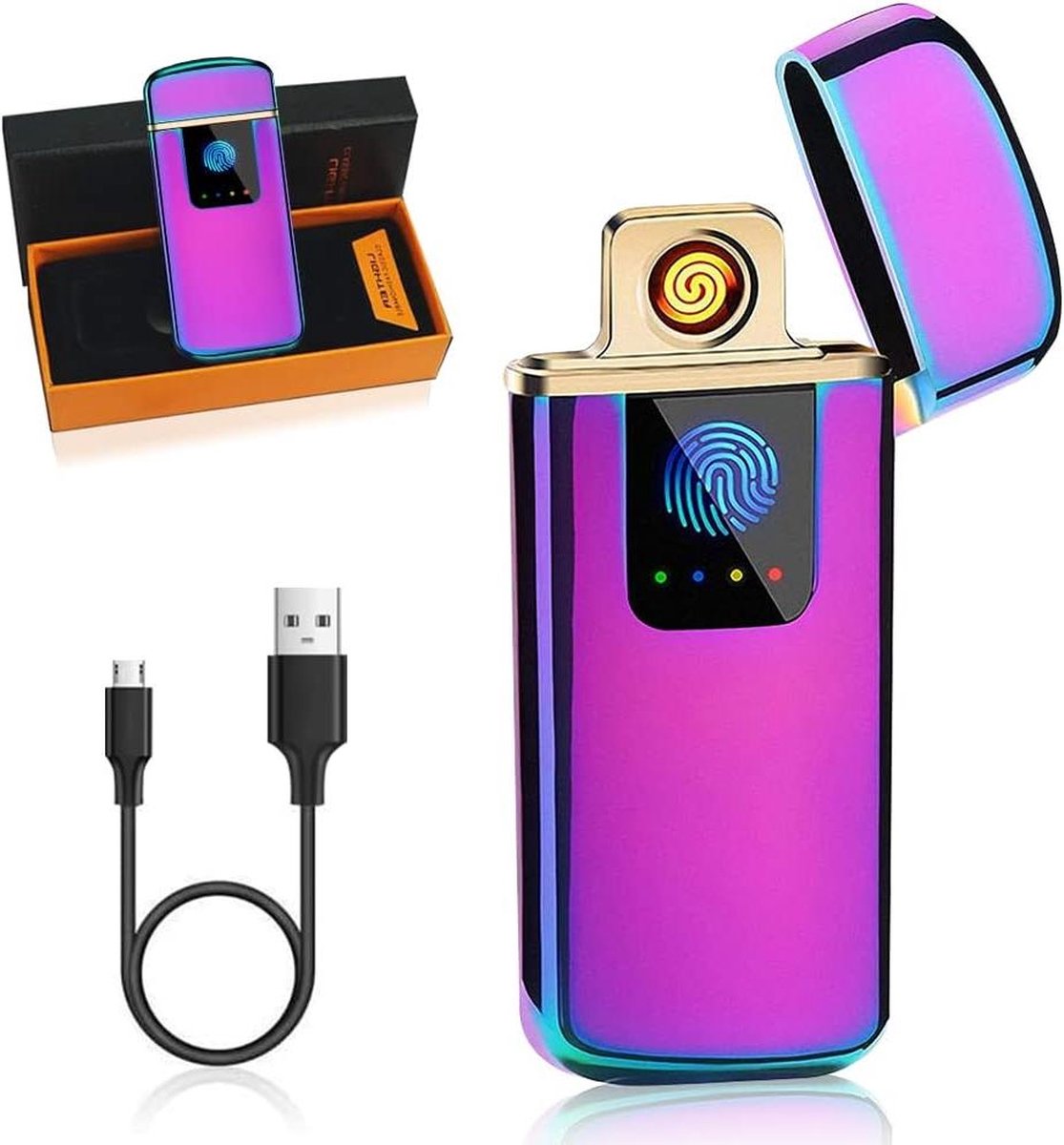 Goedkoopste USB-elektrische Plasma-aansteker oplaadbare vlamloze ARC-aansteker - Kerstmis verjaardag cadeaus - mannen vrouwen