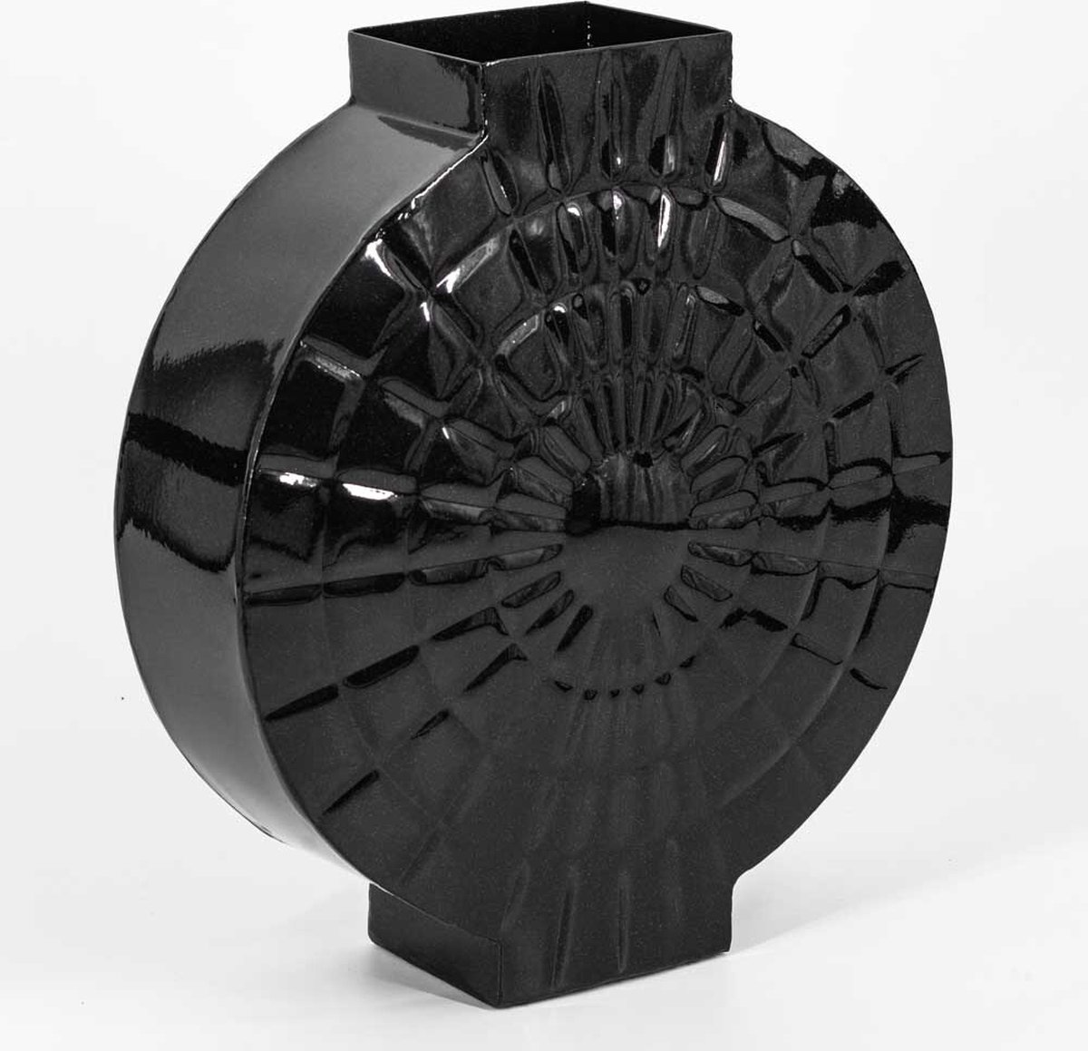 homebound by ky Metalen vaas rond zwart