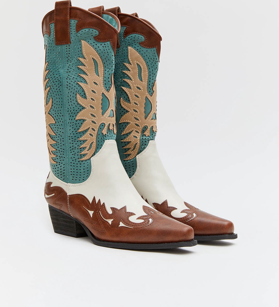 Dames Cowboylaarzen - Bruin - Imitatieleer - Maat 37