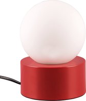 LED Tafellamp - Trion Stenu - E14 Fitting - 1 lichtpunt - Max 25W - Rood - Metaal