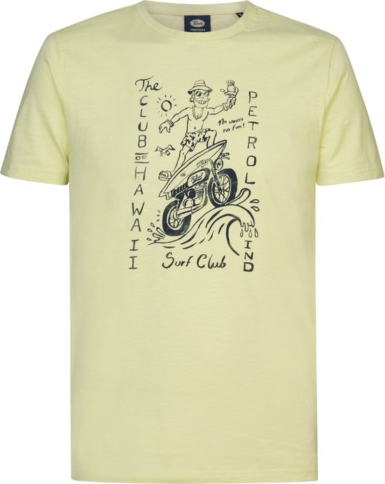 PETROL Heren-T-shirt--1103 Lemon Yell-Maat XL