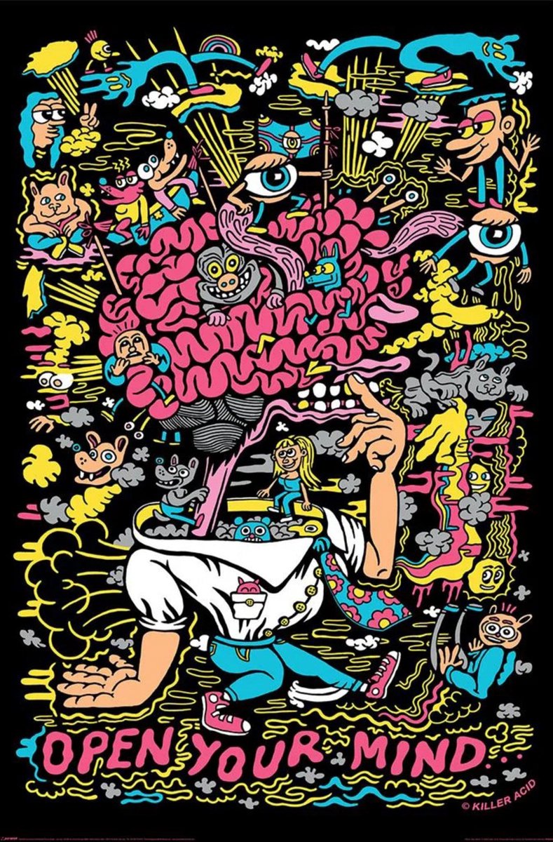 Killer Acid Open Your Mind - Maxi Poster 61 x 91,5cm