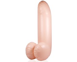 Opblaasbare penis - 55''/ 140 cm - Beige