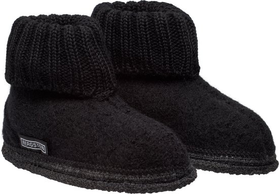 Foto: Bergstein cozy sloffen unisex black maat 40