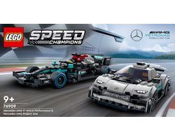 foto van LEGO Speed Champions Mercedes-AMG 2 Auto's set 76909
