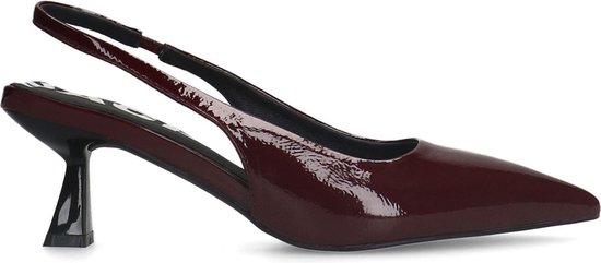 Sacha - Femme - Escarpins slingback vernis bordeaux - Taille 39