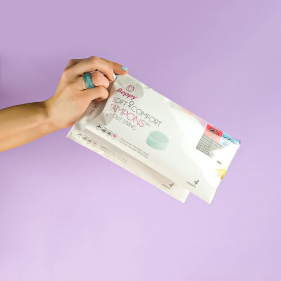 Beppy Tampons Extra Soft - 2x4 = 8 stuks - zonder touwtje