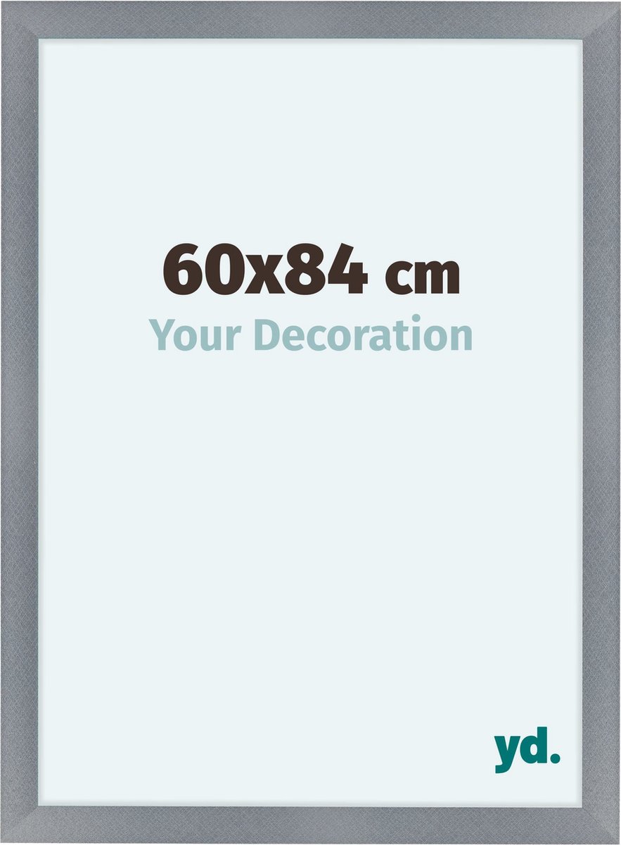 yd. Your Decoration - Fotolijst 60x84 cm - MDF - Aluminium Geborsteld - Como