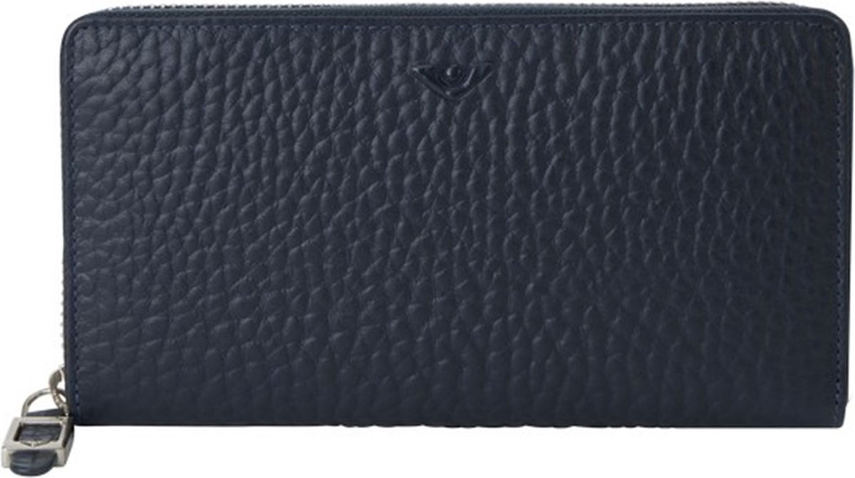 Voi Dames portemonnee Grain Leather Leer - blauw