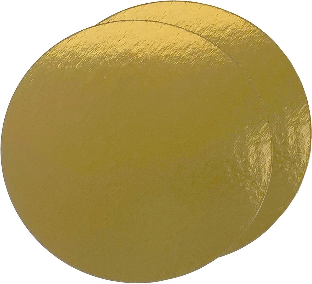 Decoratieve Ronde Kartonnen Gebak Basis - Dubbelzijdig Goud - 20cm Ø - Set van 10 Cake Boards