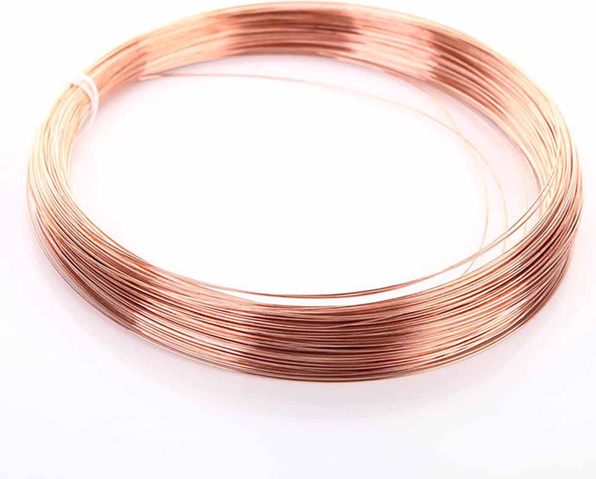 Ongelakt Koperdraad 1.6 mm - 5 meter