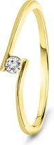 Miore - Ring Diamant pour femme - 9 carats - Couleur or jaune - Bijoux artisanal de haute qualité