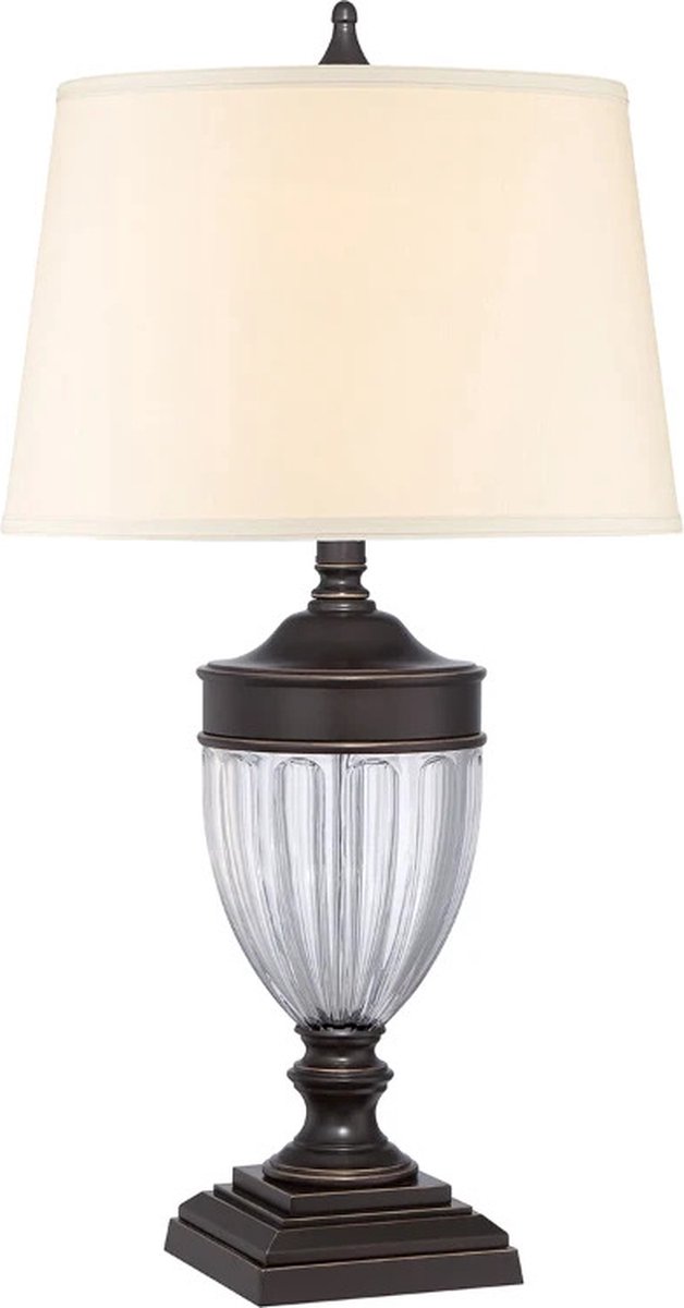 Quoizel LED Tafellamp Dennison | 1X E27 Max 60W | Palladian Bronze