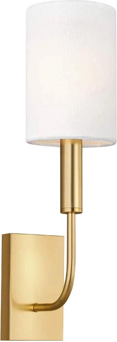 Feiss LED Wandlamp Brianna | 1X E14 Max 60W | Burnished Brass