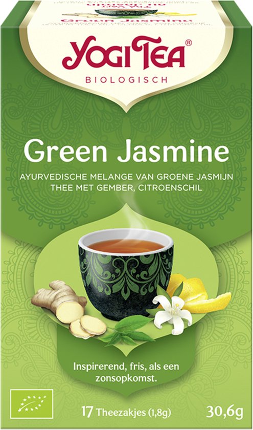 6x Yogi tea Green Jasmine Biologisch 17 stuks