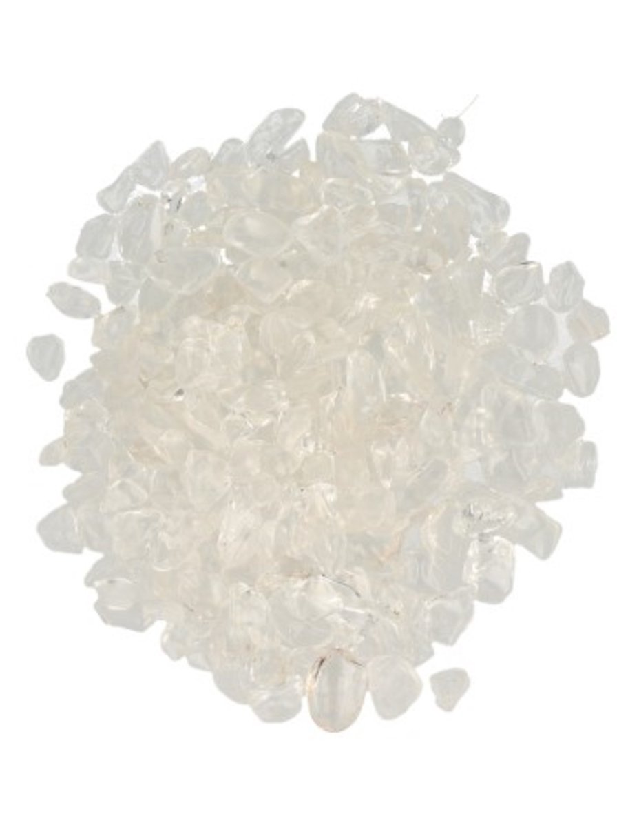 Ruben Robijn Bergkristal 100 gr. trommelstenen oplaadmix (mt1) Wit / transparant