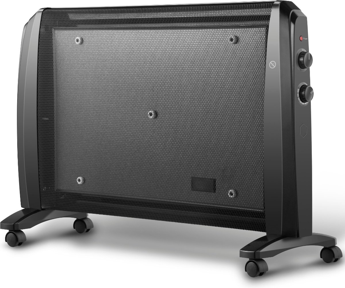SensaHome - HY-200C Staande Verwarming - Elektrische Convectorkachel met Thermostaat - Keramische Verwarming - Energiezuinige Heater - Ventilatorkachel - Radiator - Terrasverwarmer - Zwart - 1000W/2000W - 79x27x54 CM