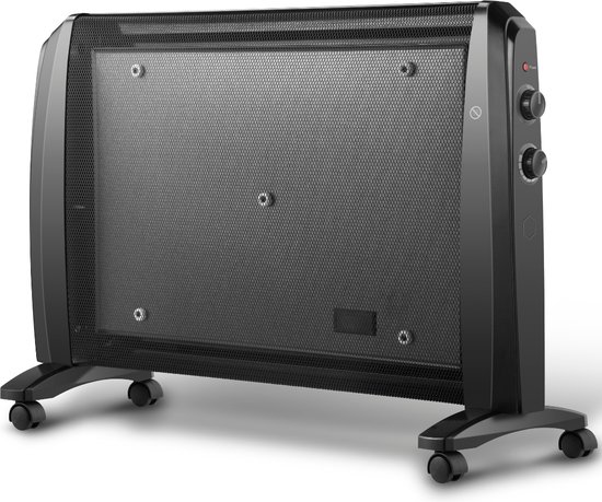 SensaHome - HY-200C Staande Verwarming - Elektrische Convectorkachel met Thermostaat - Keramische Verwarming - Energiezuinige Heater - Ventilatorkachel - Radiator - Terrasverwarmer - Zwart - 1000W/2000W - 79x27x54 CM