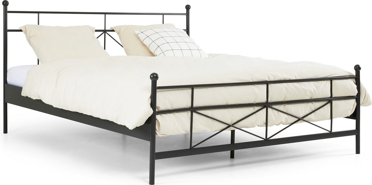 Maxi Bed Milano 2-persoons - 180 x 210 cm - antraciet