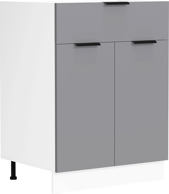 VCM Küchenschrank Breite 60 cm Schublade Unterschrank Küche Küchenmöbel Fasola