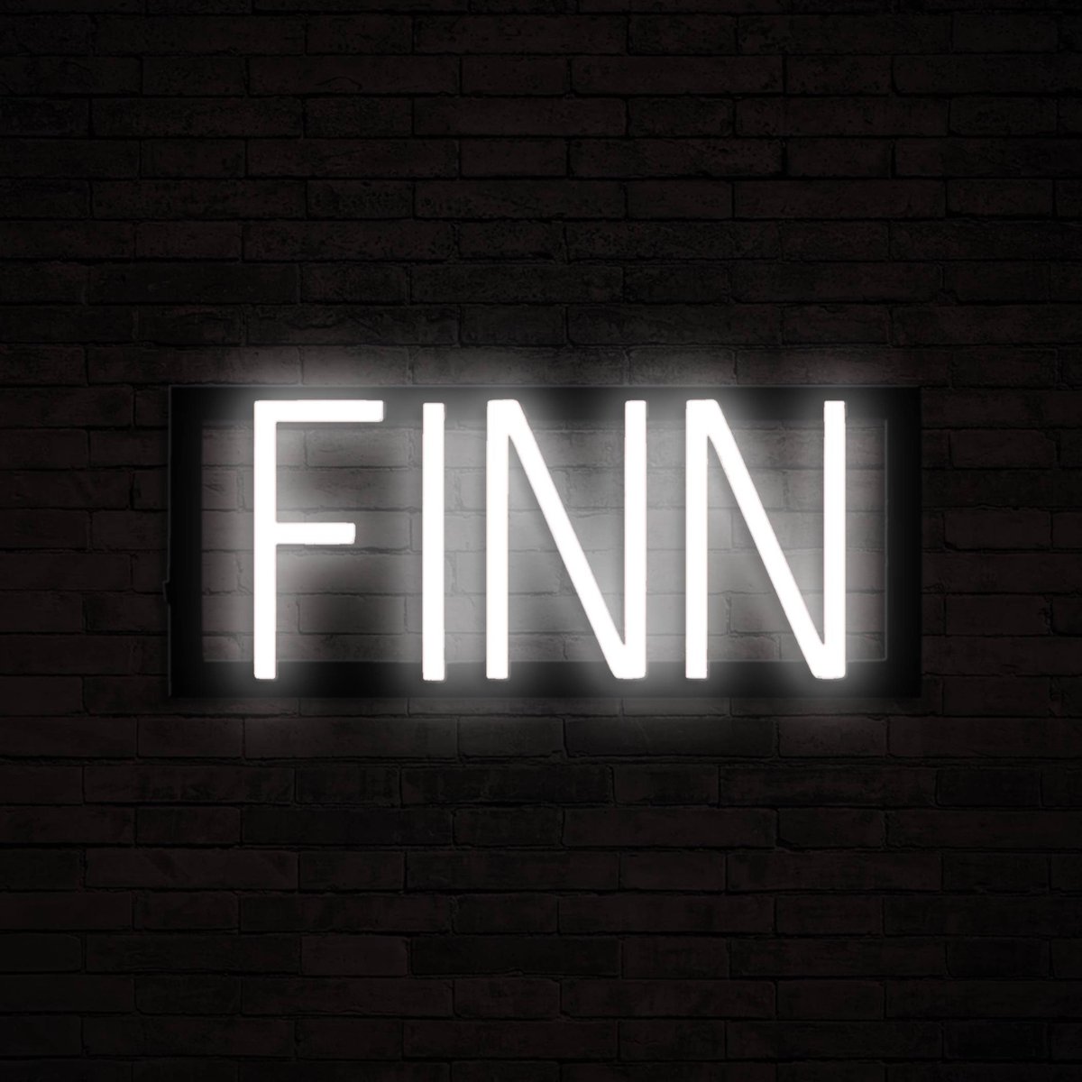 FINN - Neon LED Lamp Kinderkamer | SpellBrite | 35,58 x 16 cm | 6 Dimstanden & 8 Lichtanim