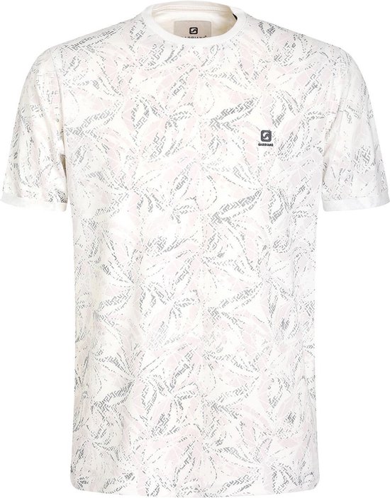 Gabbiano T-shirt T Shirt Allover Print 154915 102 Ecru Mannen Maat - M