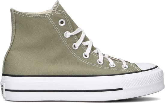 Converse Chuck Taylor All Star Lift Platform Hoge sneakers - Dames - Groen - Maat 38