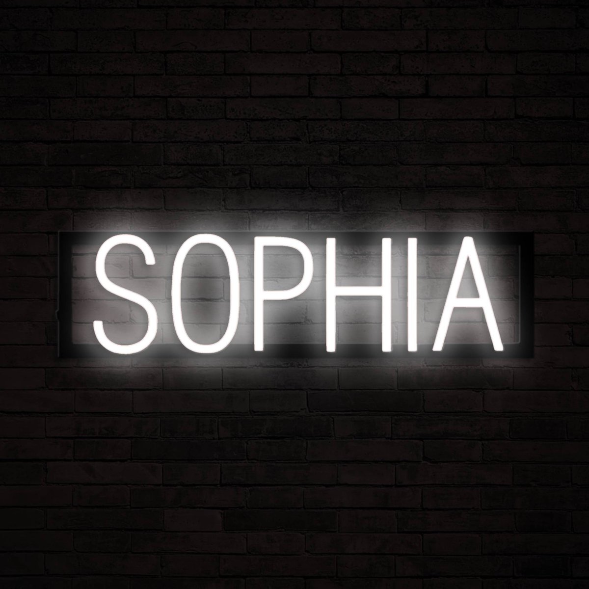 SOPHIA - Neon LED Lamp Kinderkamer | SpellBrite | 56,3 x 16 cm | 6 Dimstanden & 8 Lichtani