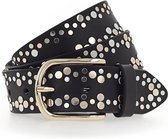 Vanzetti Cuir Ceinture Belt 35MM W100 Black Noir