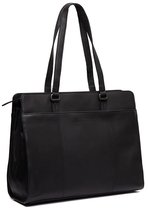 The Chesterfield Brand Laptoptas / Werktas - Dames - 15 inch - Leer - Waxed Pull Up - Zwart