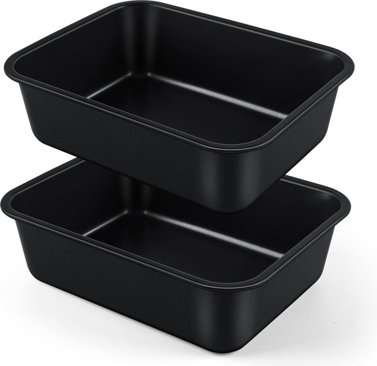 27 x 21 x 8 cm taartvorm met antiaanbaklaag en roestvrijstalen kern browniebrood bakvorm ovenvast en duurzaam 2 stuks Muffin tin