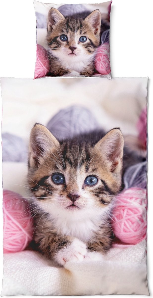 Vertriebsarena Mf-beddengoed Kattenbaby 4023256 - 135 x 200 cm