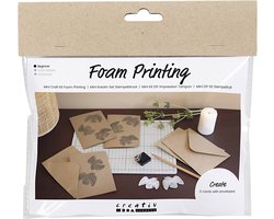Creativ Company Mini Hobbyset Foam Druk Kaart met Duiven