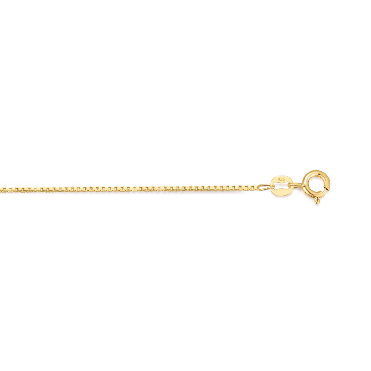 Twice As Nice Halsketting in 18kt verguld zilver, venetiaan 70cm