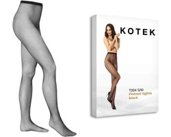 KOTEK - T004 Fishnet Panty - S/M - Zwart