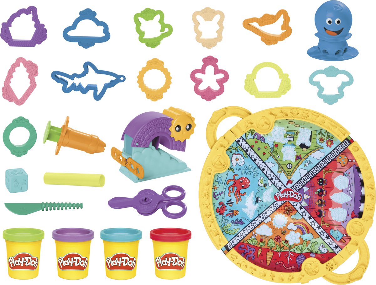 Play-Doh Opvouw en Meeneem Speelmat - Boetseerklei - 4 Play-Doh potjes - Eenvoudig op te bergen - Knutselen voor kinderen — afbeelding 5